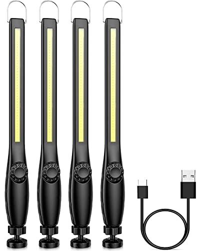 ANAMI 作業灯 LED ワークライト USB充電式 450ルーメン COBライト 懐中電灯 360°回転 フック マグネット 磁気付き 無段階輝度 調整スイッチ 緊急用照明 停電用 車修理 夜間作業 家 屋外 アウトドア キャンプ 工事現 7cc34eda