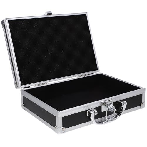 POPETPOP アルミ製ツールボックス 23×23×23Cm 多機能 ハードキャリングケース ジュラルミン製 ハンドル付き 工具収納 大容量 軽量 持ち運び便利ts b0c5bb7e