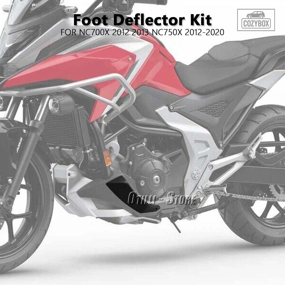 オートバイ アクセサリー フットディフレクターセット ブラック ホンダ NC700X NC 700
