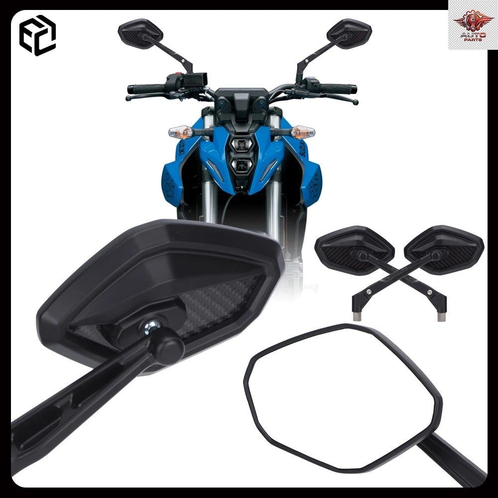 カーボンファイバー製モーターサイクルミラー GSX-S750 GSX-8S 1000 KATANA-750S サイドミラー モーターサイクル