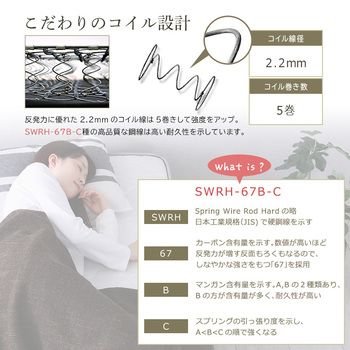 ボンネルコイルマットレス Bonjia ボンジーア シングルサイズ