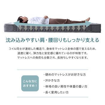 ボンネルコイルマットレス Bonjia ボンジーア シングルサイズ