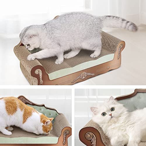 SONGWAY 猫 ダンボール 爪とぎ 猫つめとぎ ねこのおもちゃ ねこのつめとぎ つめとぎソファ型 ダンボールソファ 猫 ダンボール 爪研ぎ ペット 爪とぎ ベッド ソファ 人気 青いas b6f7ec9d