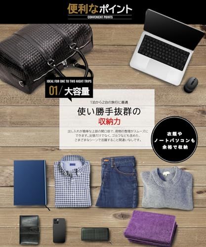 [Raizm] 【ゴルフに最適】 ボストンバッグ 旅行バッグ トラベルバッグ メンズ 大容量 撥水 旅行カバン シンプル 2way (シューズ収納付き, ブラック, L)as b6765bb3