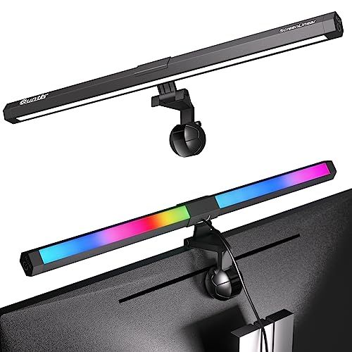 Quntis モニターライト 51cm バック照明 15種類色モード デスク用ライト 昼白色/昼光色/電球色 3段階調光 モニター掛け式 ゲーミング必須 デスク雰囲気作り 厚さ1?3cmのモニター対応 Basic RGB Proas 9bcc8179
