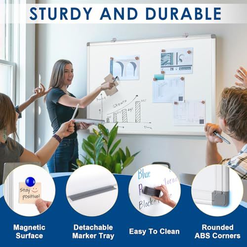 Swansea ホワイトボード 壁掛け 900 600 whiteboard A1 グネットボード 白板 無地ｍａ