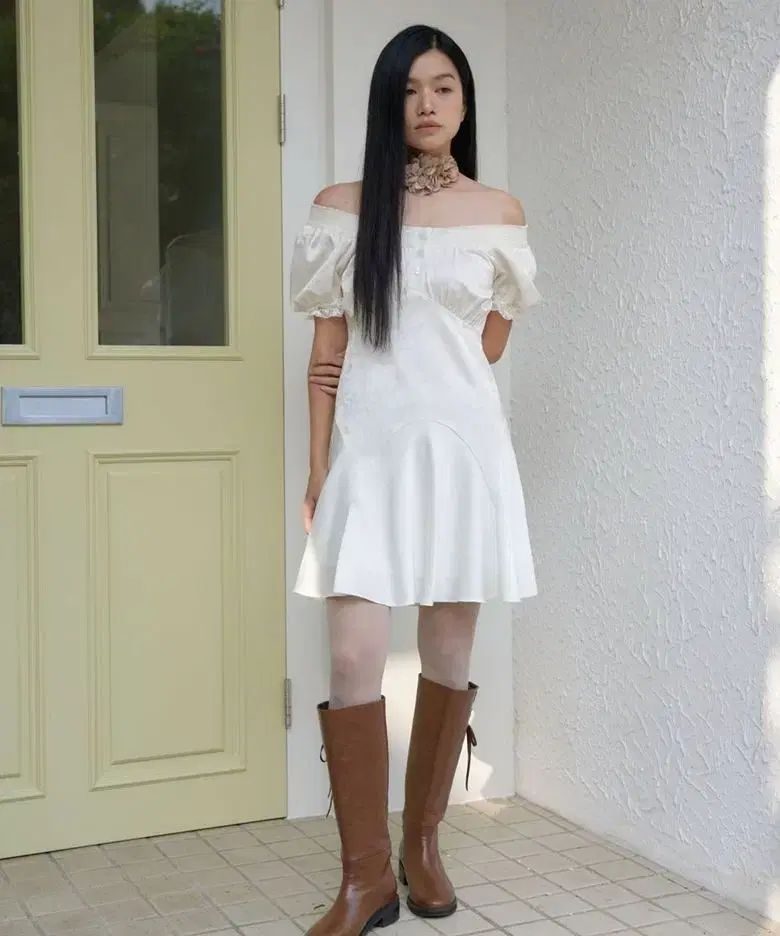 ルルソウル 1970s OFF Shoulder Dress