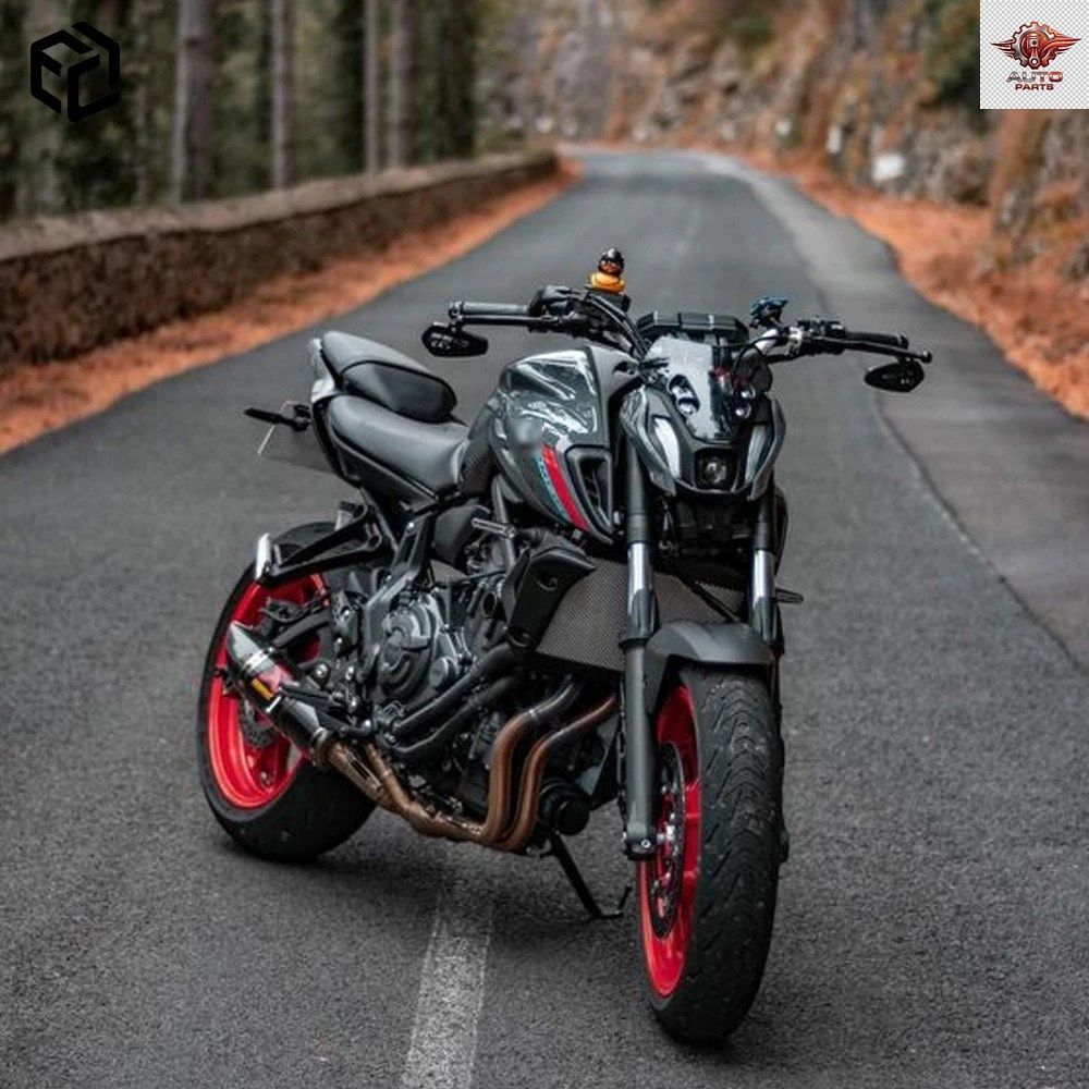 オートバイ用ハンドルバー ロンバスミラー ヤマハ MT09 MT03 R6 R7 ブルーガラス HD モト