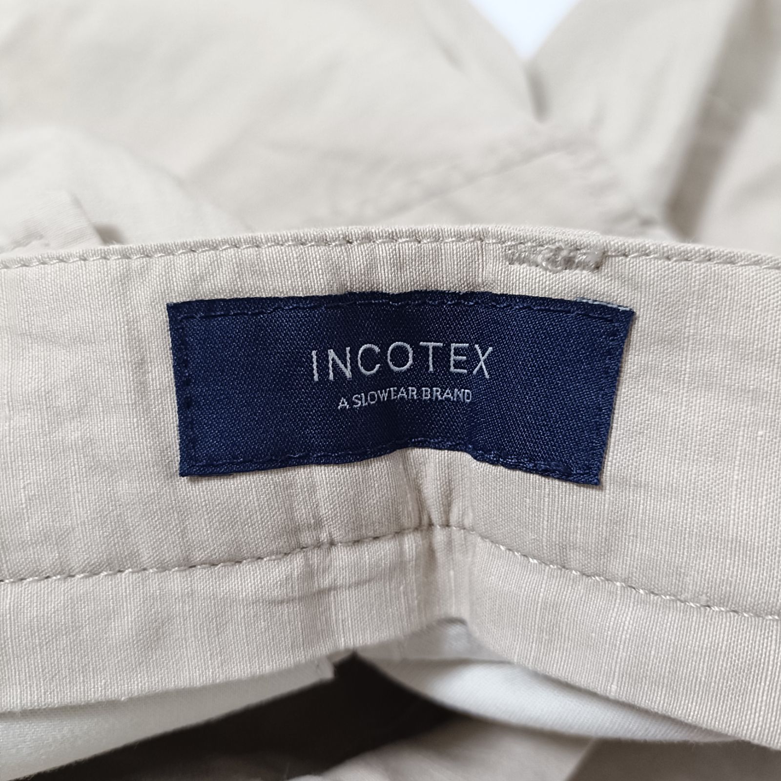 INCOTEX インコテックス ショートパンツ カーゴショーツ コットン×リネン ベージュ系 メンズ46 美品 INCOTEX インコテックス ショートパンツ カーゴショーツ コットン×リネン ベージュ系 メンズ46 美品
