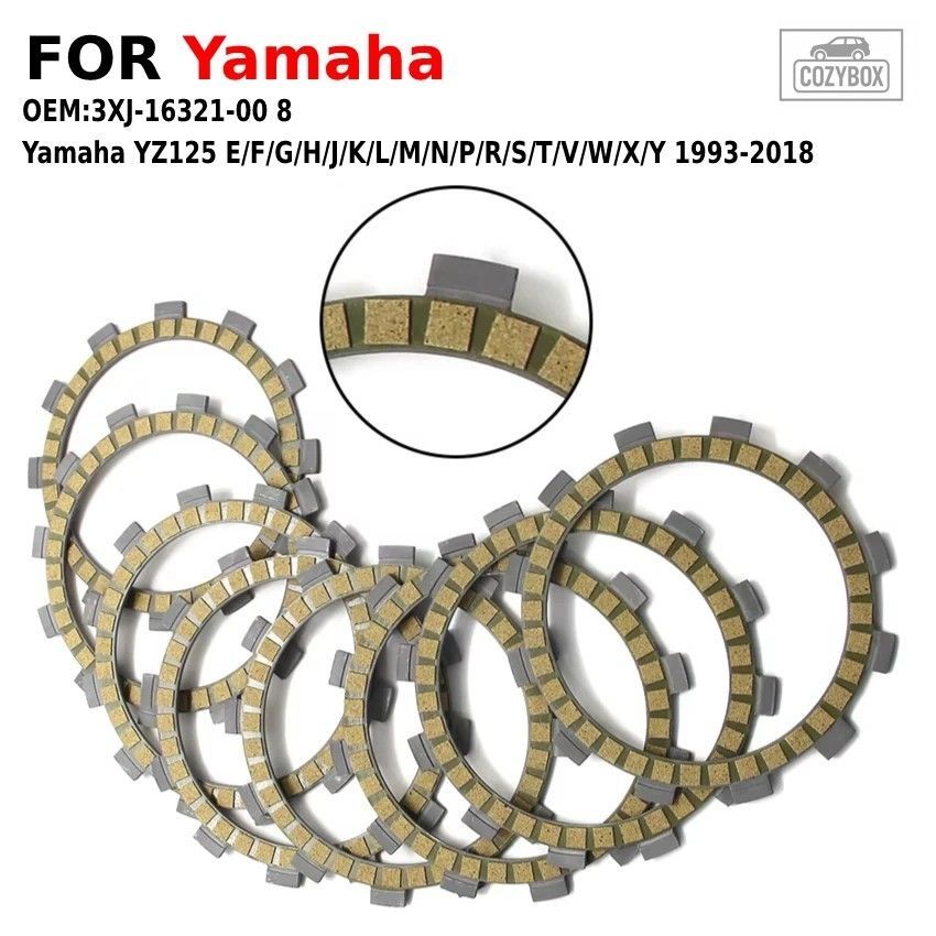 オートバイフリクション クラッチプレートディスク ヤマハ YZ125 YZ 125 E/F/G/H/J/K/