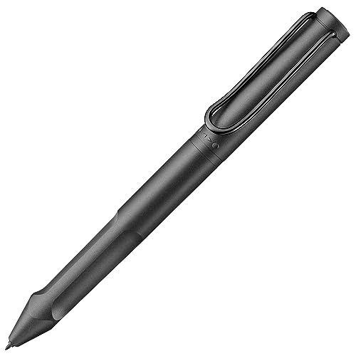 Lamy サファリ ツインペン EMR オールブラック (POMチップ) - 多くのAndroidデバイス用の2イン1スタイラスペンとボールペンが1つに - 人間工学に基づいたグリップ付き - デジタルメディアや紙に書いたり描いたりできます。 d8d013f5 - サムネイル