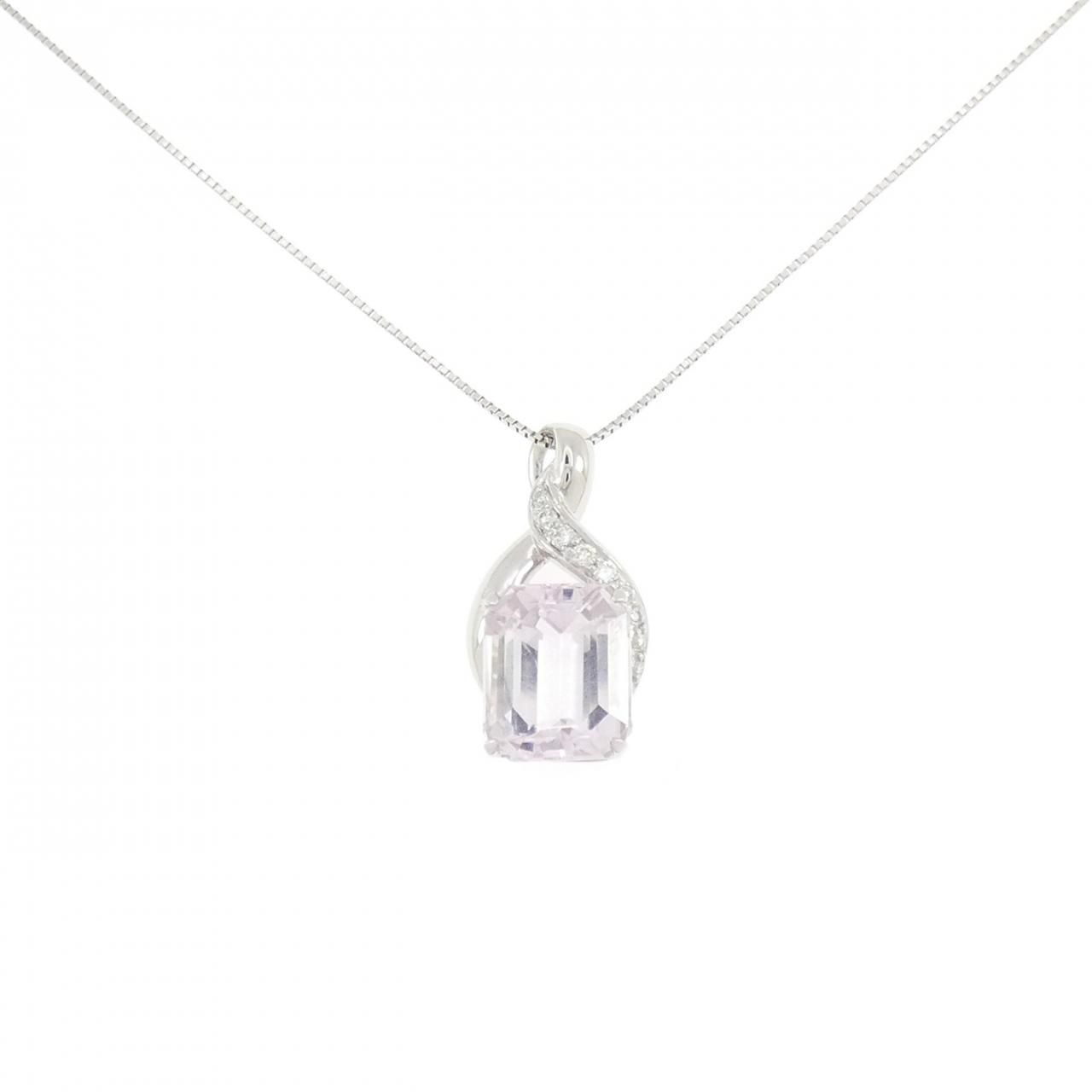 PT900/PT850 クンツァイト ネックレス 6.65CT