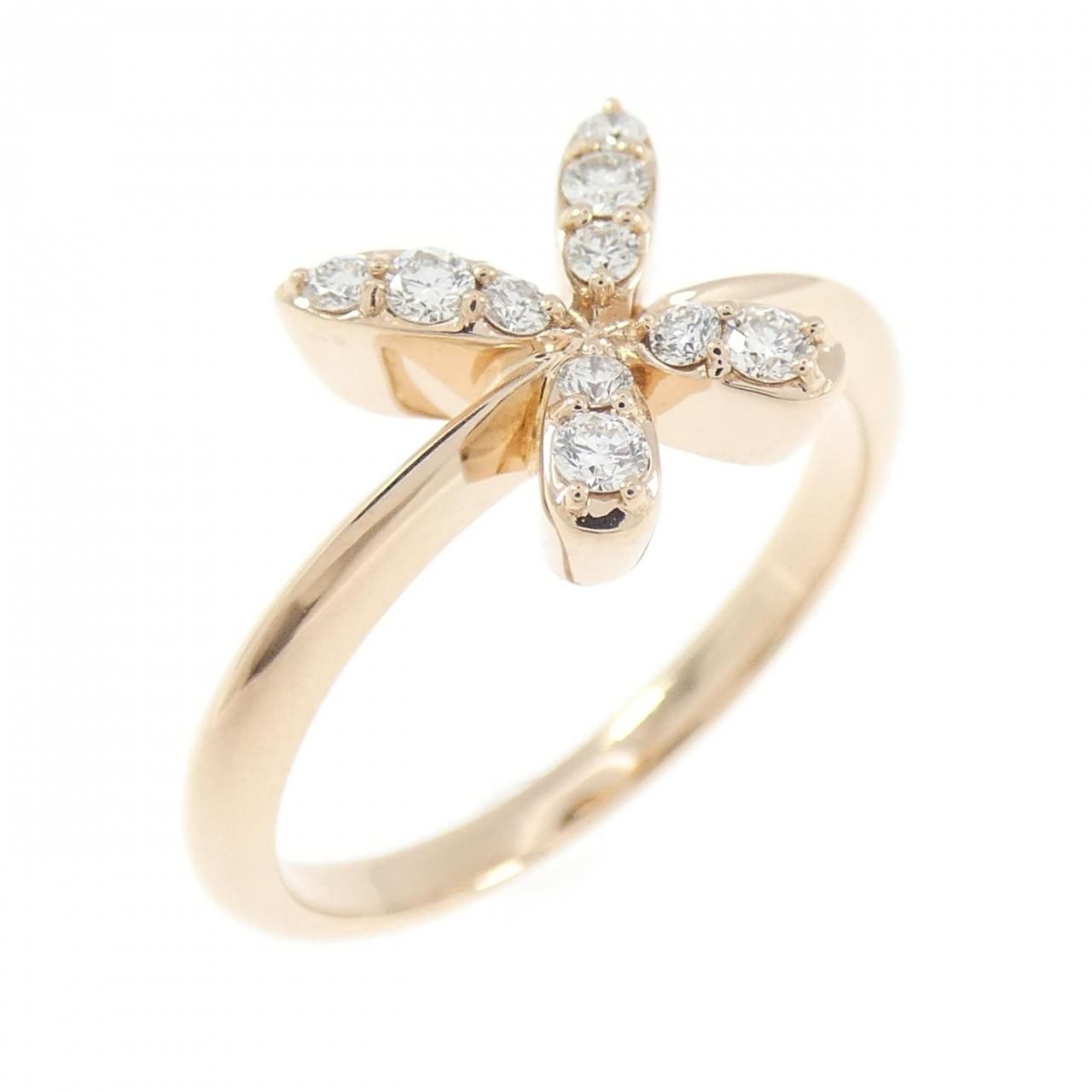 K18PG ダイヤモンド リング 0.16CT