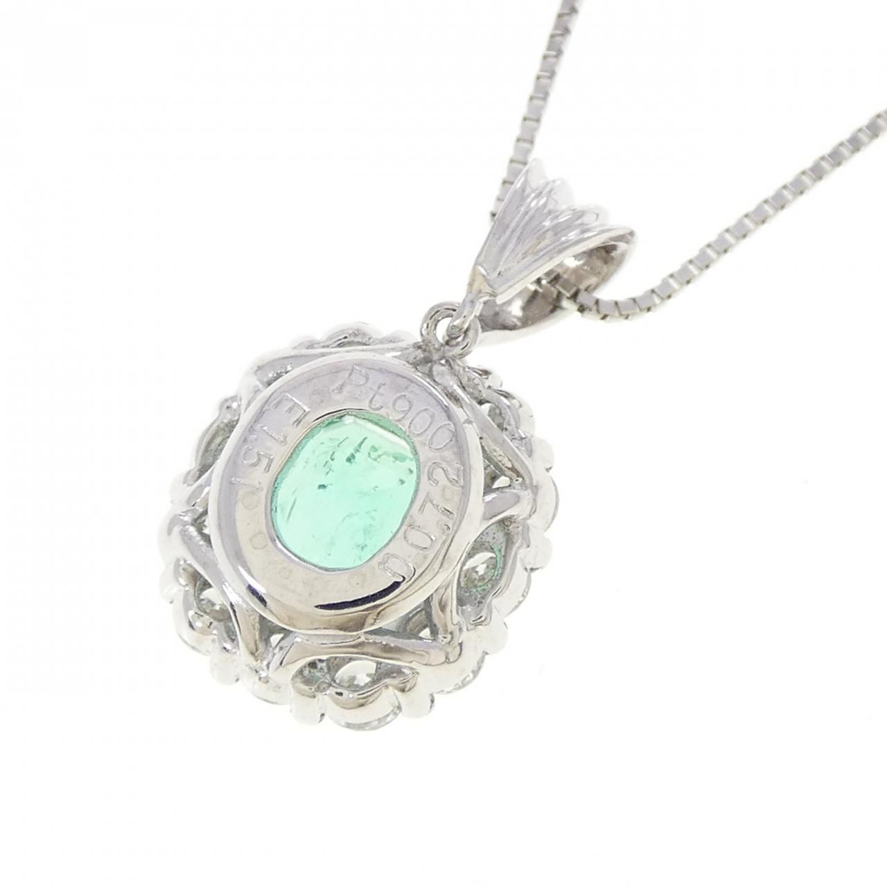 PT900/PT850 エメラルド ネックレス 1.51CT - メルカリ
