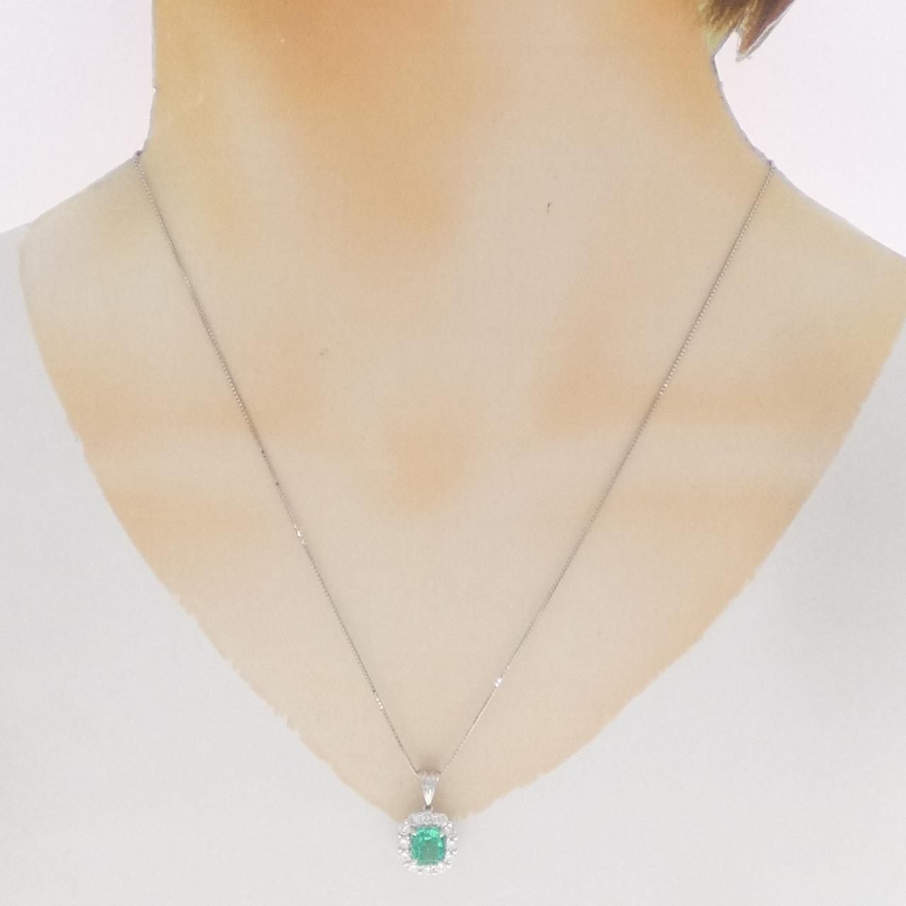 PT900/PT850 エメラルド ネックレス 1.51CT - メルカリ