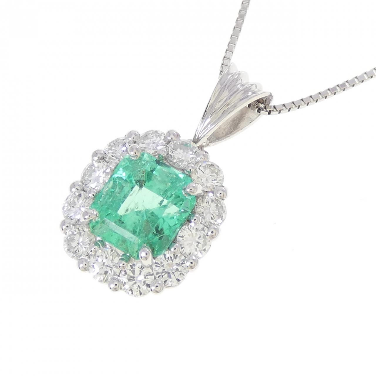 PT900/PT850 エメラルド ネックレス 1.51CT - メルカリ