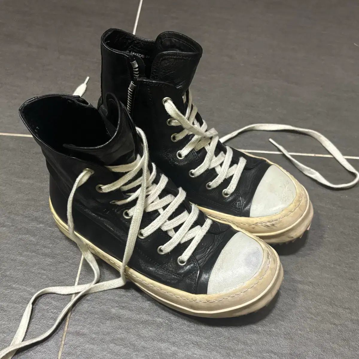 RICK OWENS リックオウエンス ラモンズ ハイトップ スニーカー