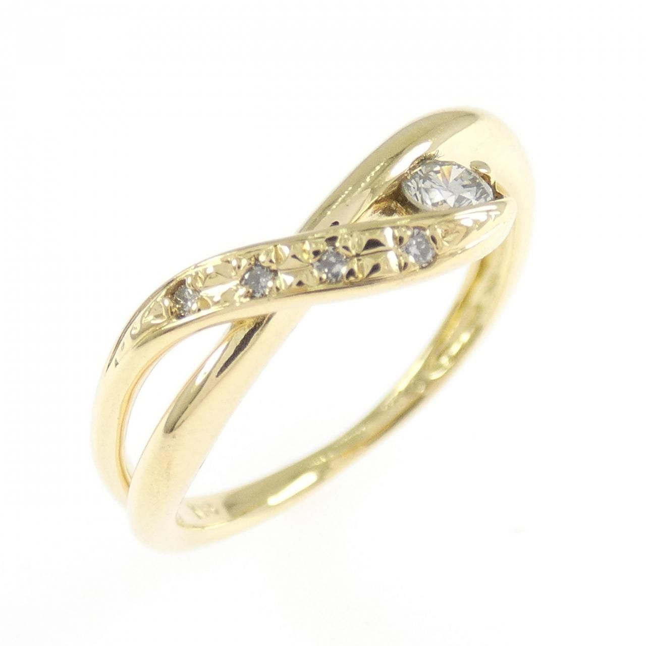 K18YG ダイヤモンド リング 0.10CT