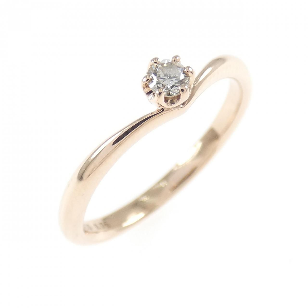 K10PG ダイヤモンド リング 0.06CT