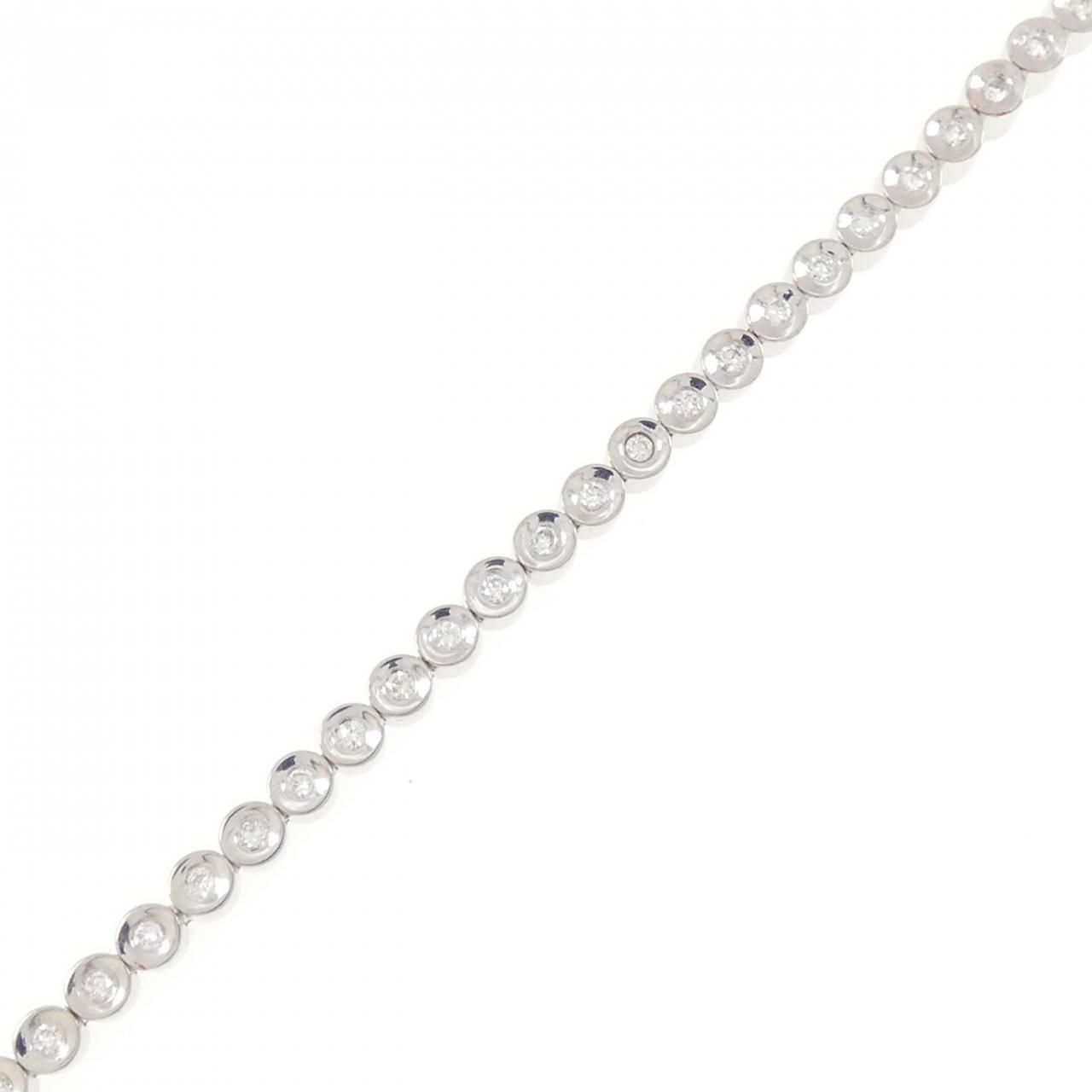 K18WG ダイヤモンド ブレスレット 0.54CT