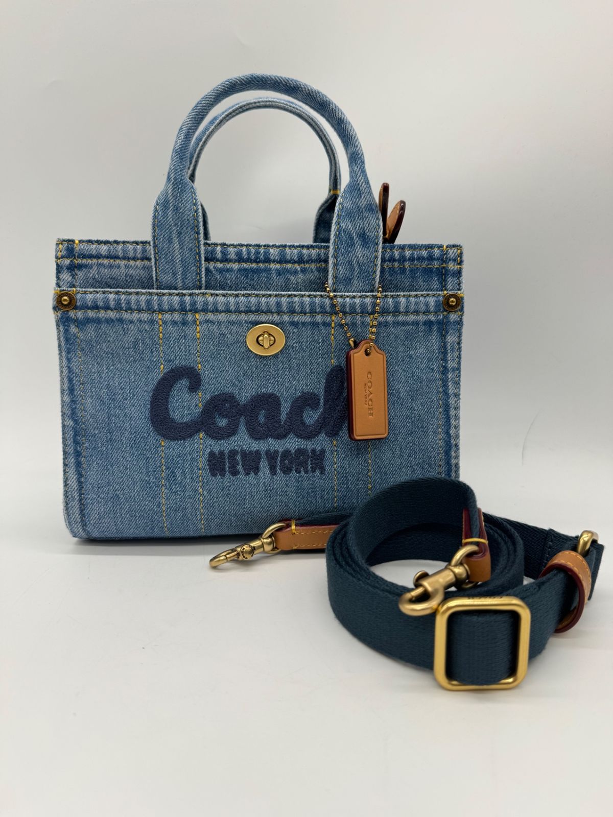 【未使用】COACH コーチ デニム カーゴ トート 20 2WAY トート バッグ P3246