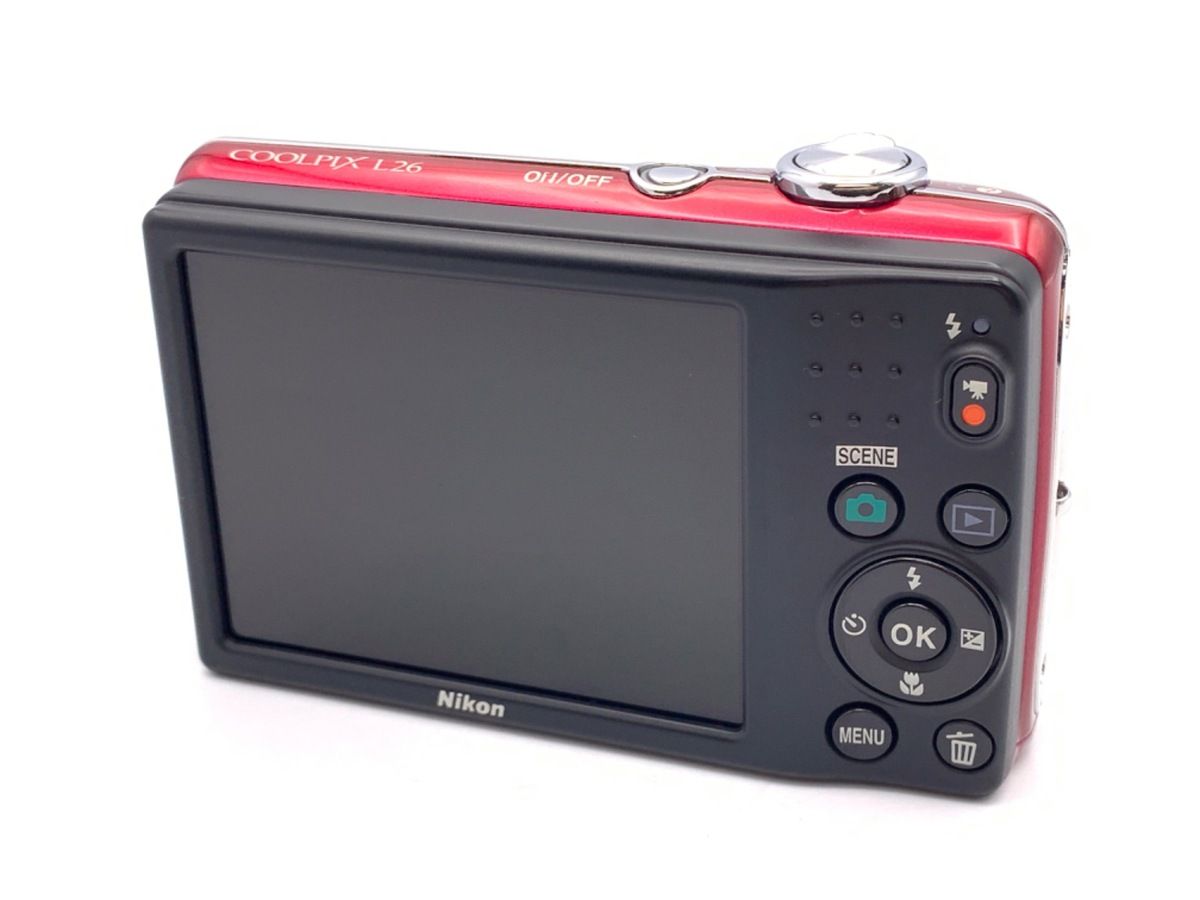 中古】 【並品】 ニコン COOLPIX L26 レッド - メルカリ