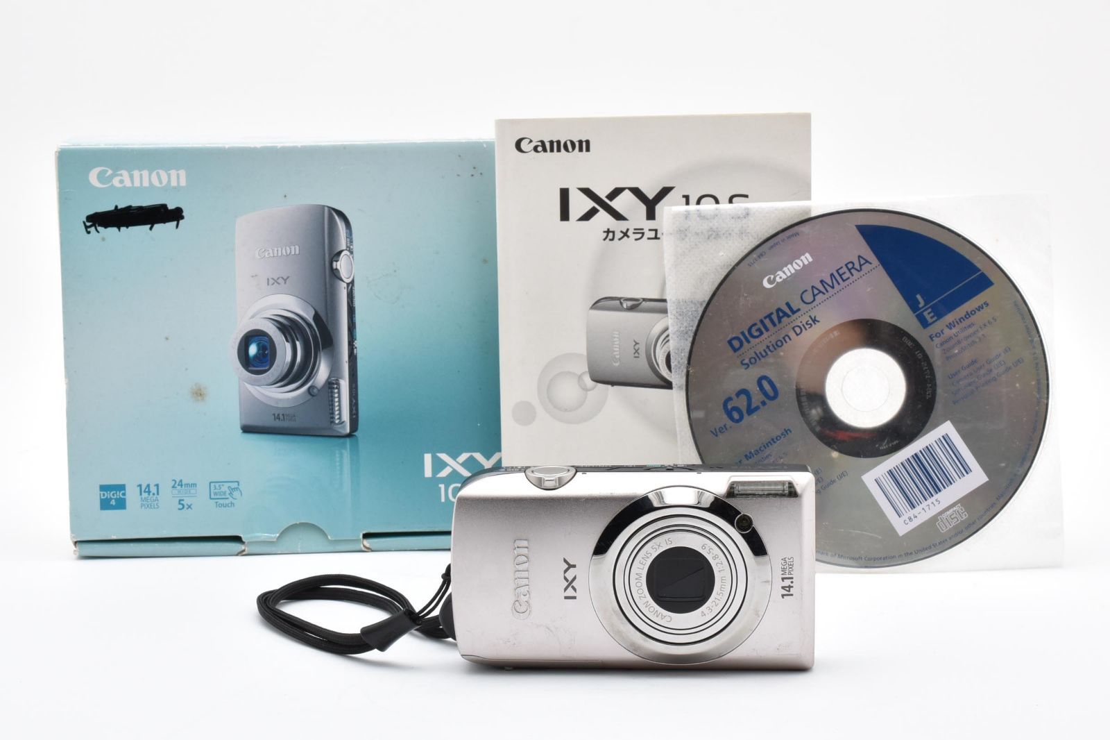ジャンク》 Canon キヤノン IXY 10S シルバー コンパクトデジタル
