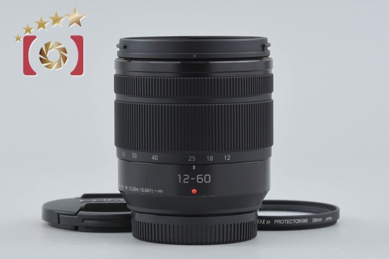 【中古】Panasonic パナソニック LUMIX G VARIO 12-60mm f/3.5-5.6 ASPH. POWER O.I.S. H-FS12060