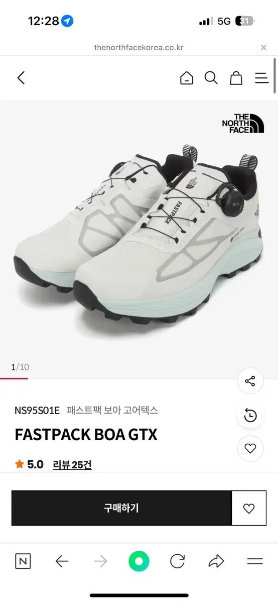 THE NORTH FACE ザノースフェイス RESONANCE pt.1 The Past Ver. パック BoA（ボア） ゴアテックス 白 280