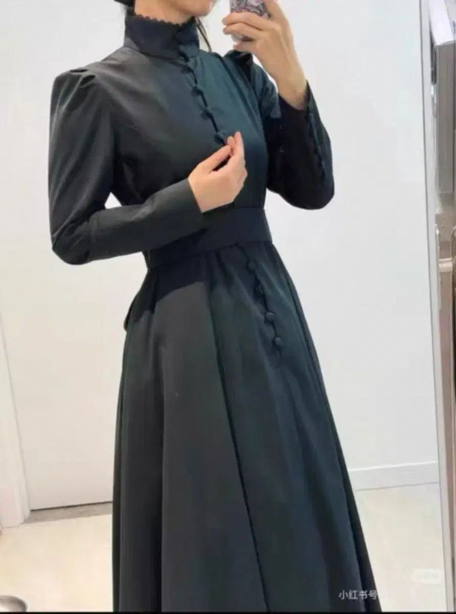 (先行予約出品) sheglit victorian 紺色 ロング ONE PIECE