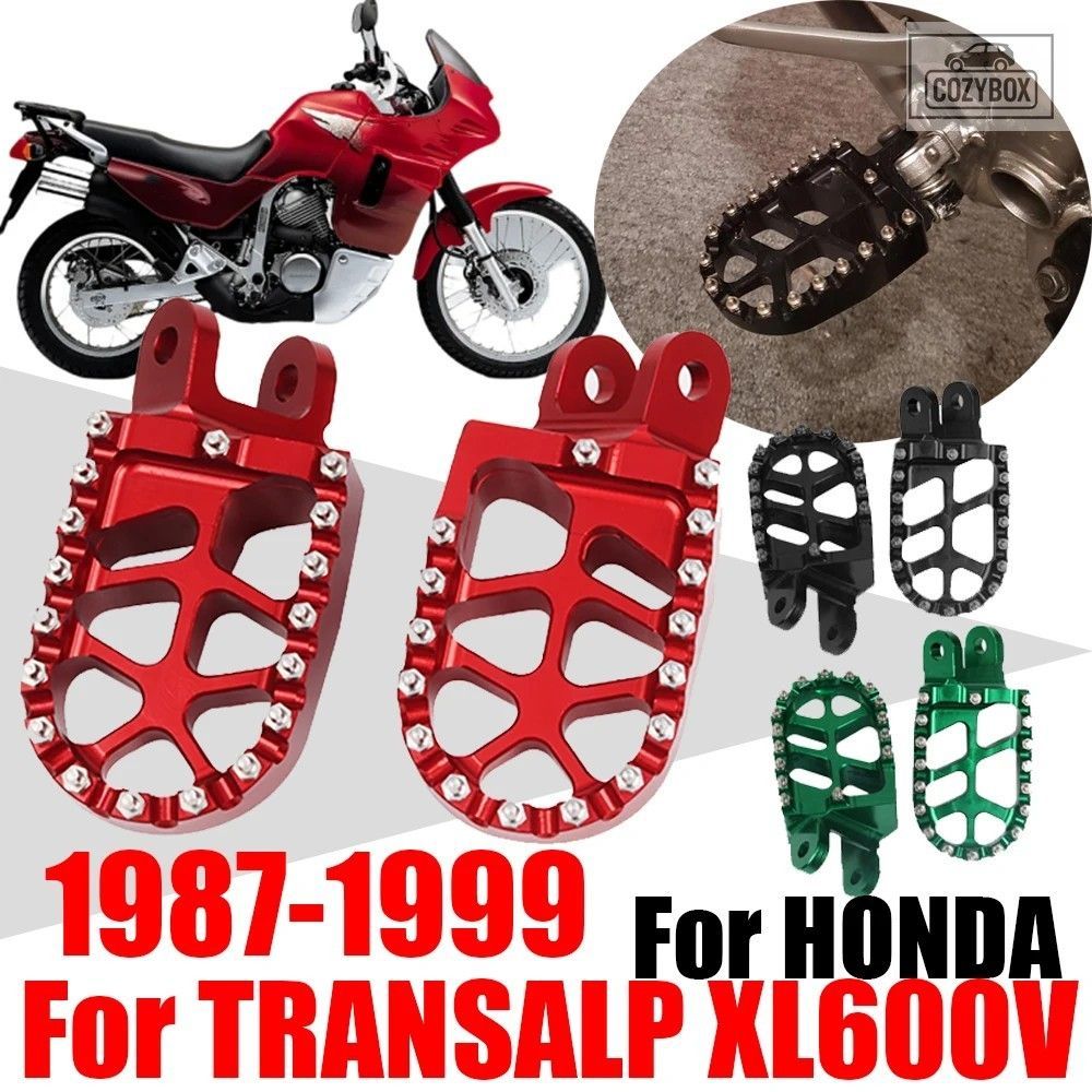 オートバイフットレストフットペグフットペグレスト ペダル部品 ホンダ Transalp 600