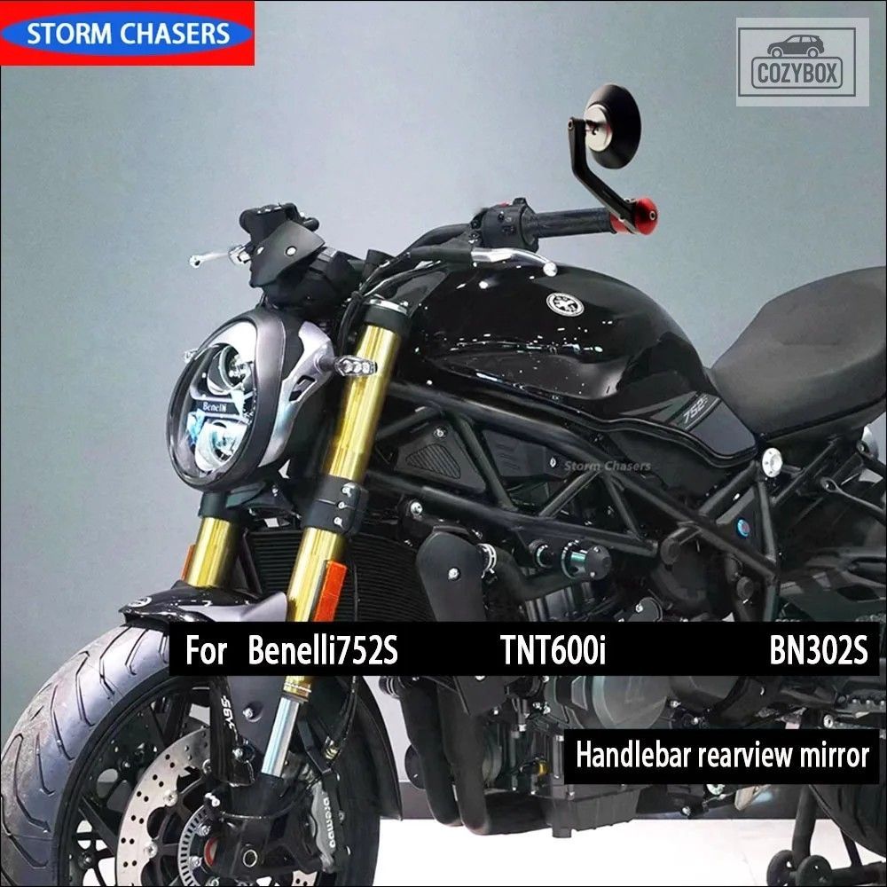 Benelli 502C 752s BJ600 BN302S アル ミニウム ハンドルバーブルーガラスバック ミ