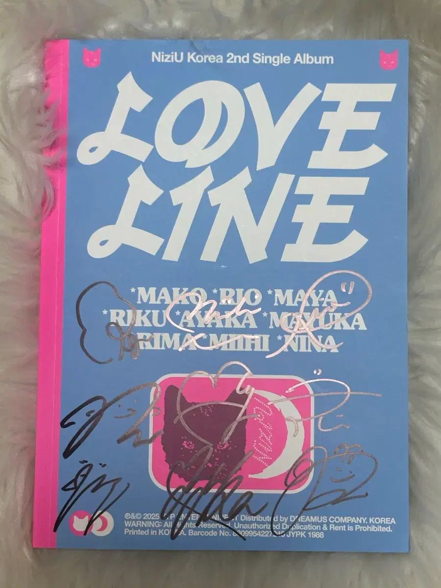 ニジュー LOVE LINE 2ndシングル アルバム サイン盤