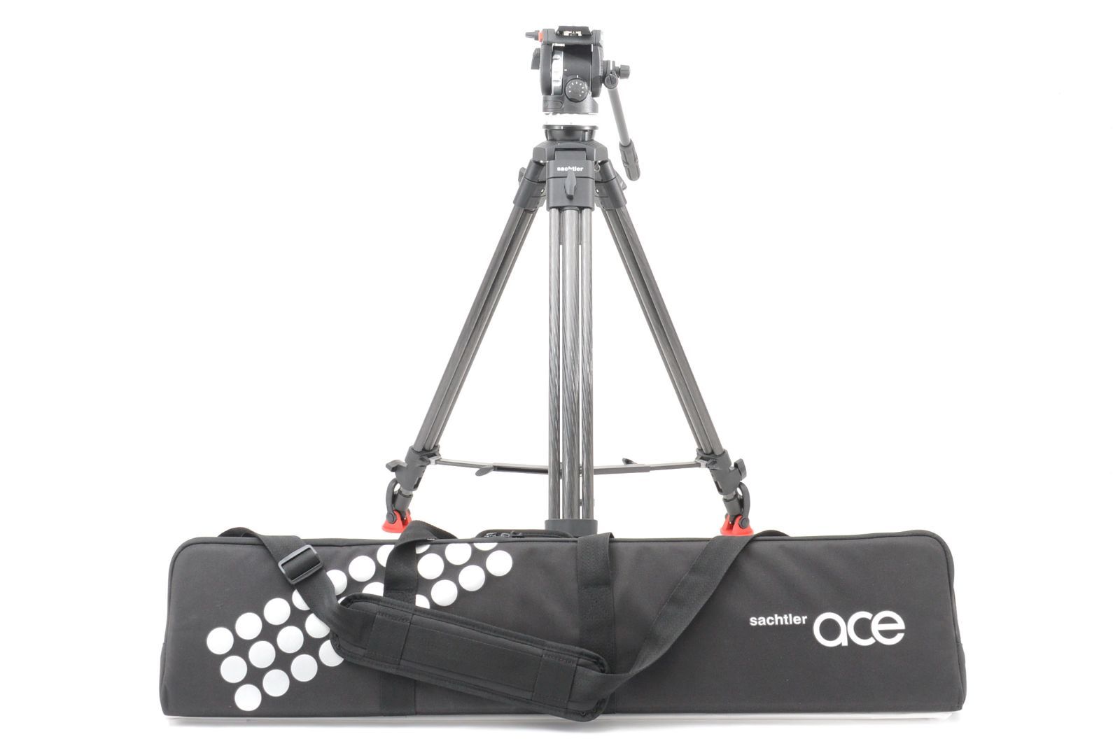 ★美品★ ザハトラー SACHTLER System Ace L MS 1011 カーボンビデオ三脚 #5689@e AU4825