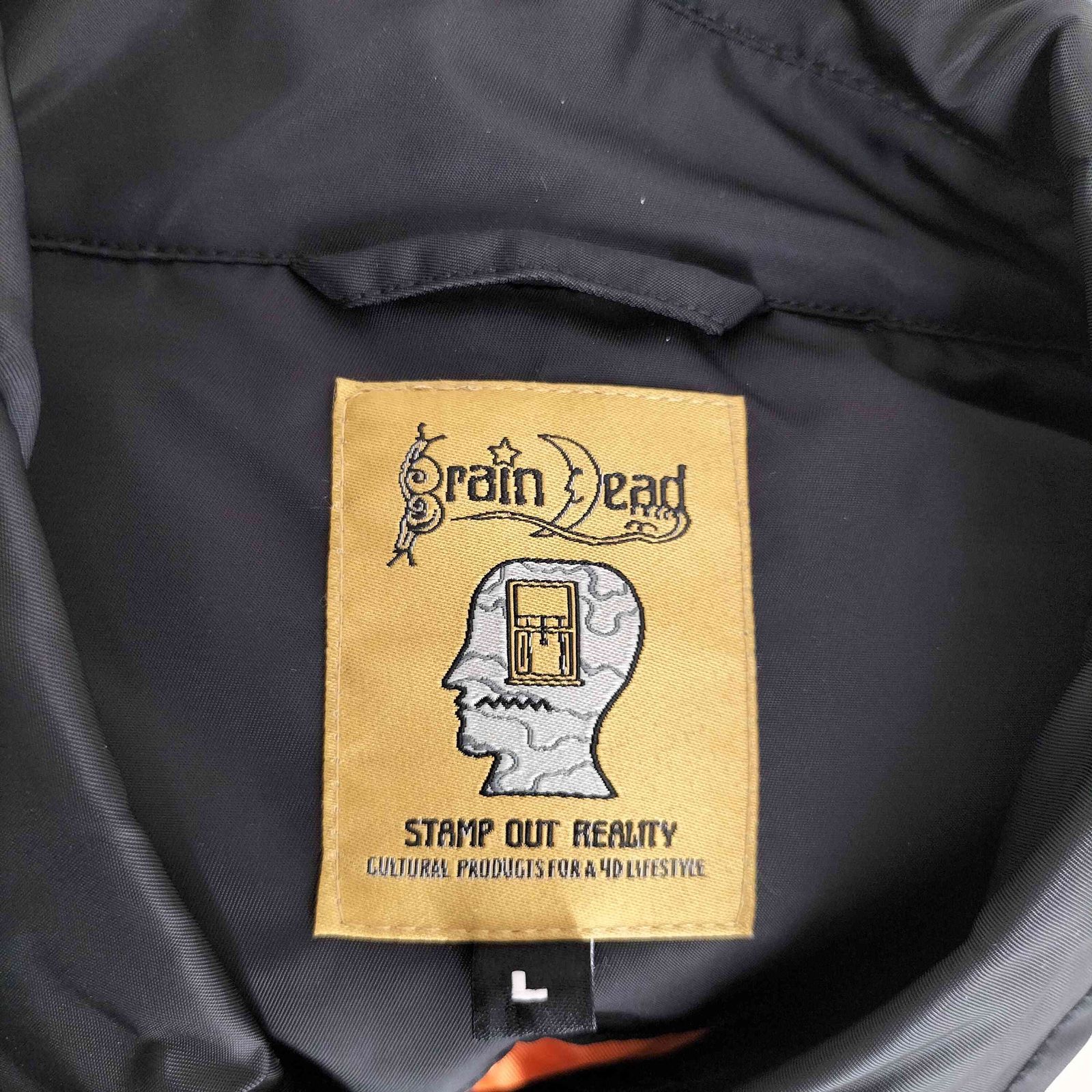 ブレインデッド BRAIN DEAD Embroidered 3D Flight Jacket メンズ L 
