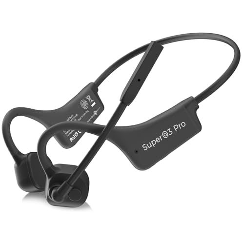 骨伝導イヤホン bluetooth マイク付き 通話専用 ノイズキャンセリングマイク 耳を塞がない 骨伝導ヘッドセット クリアな通話体験 オープンイヤーヘッドホン 自動ペアリング ハンズフリー通話 8時間連続再生 IP55防水防塵 Zoom 在宅ワーク テｍａ