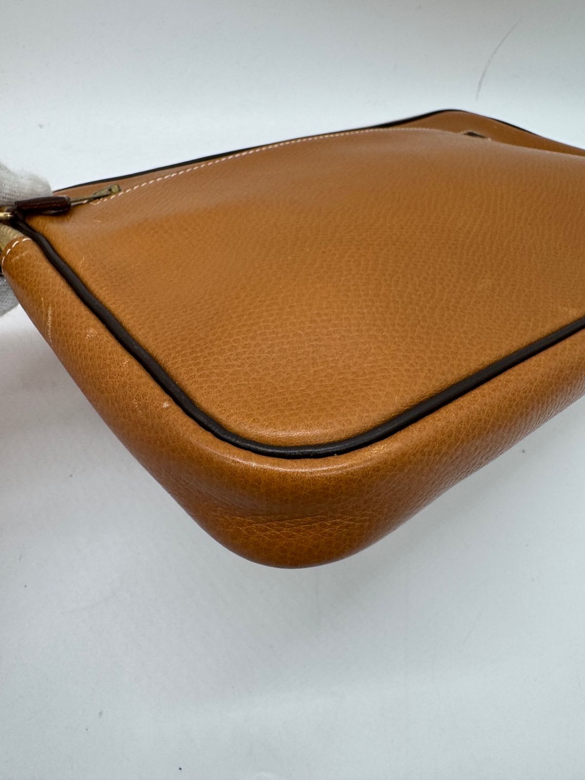 良品】 Hermès エルメス ヴィンテージ レザー クラッチ バッグ ○L刻印