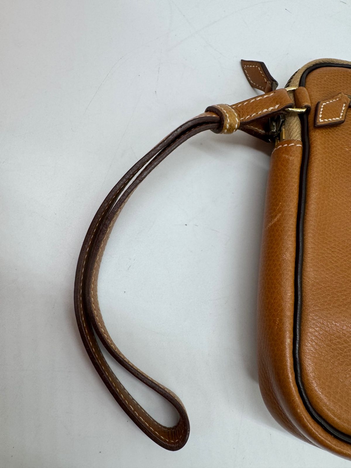 良品】 Hermès エルメス ヴィンテージ レザー クラッチ バッグ ○L刻印