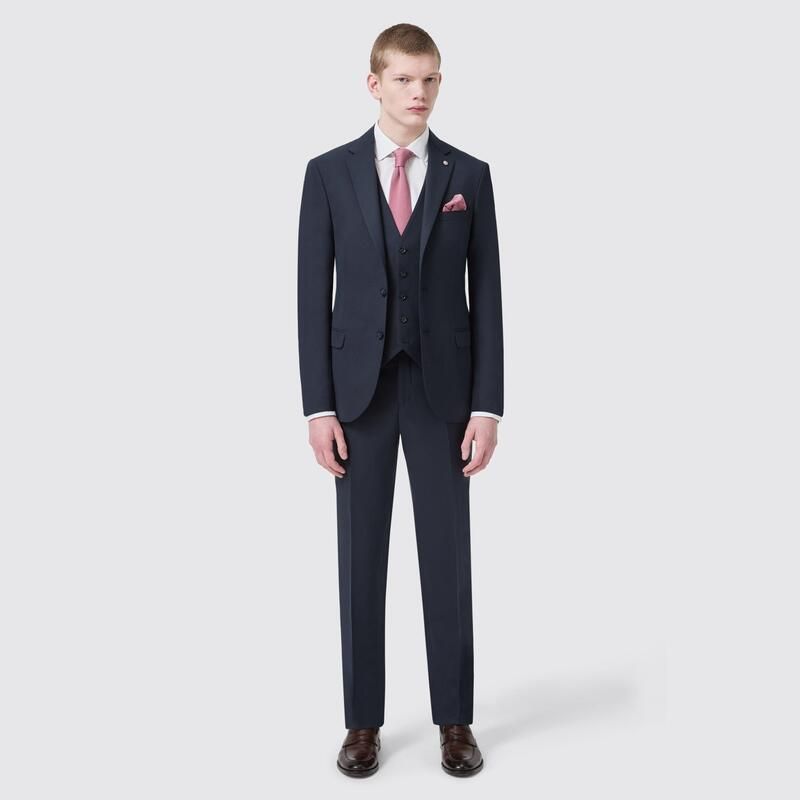 ツイステッド テイラー メンズ アウター ジャケット・ブルゾン スリムフィット ジャケット Twisted Tailor Ellroy Slim Fit Jacket Navy ネイビー