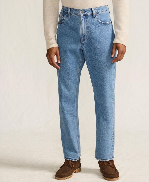 ランズエンド メンズ ボトムス デニムパンツ Lands End Mens Stretch Athletic Fit Jean Medium stonewash