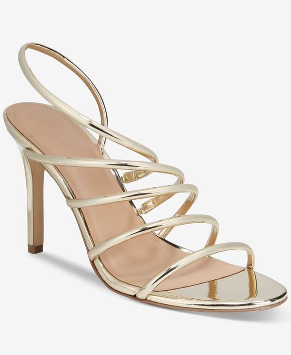 アイエヌシー インターナショナル コンセプト レディース シューズ サンダル INC International Concepts Womens Ginny Strappy Stiletto Sandals Light Gold ゴールド