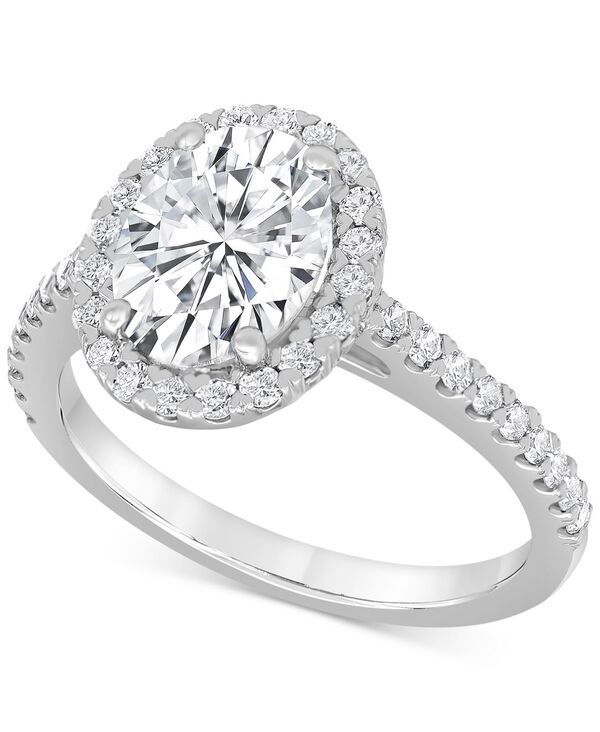 バッジェリーミシュカ レディース アクセサリー リング Badgley Mischka Certified Lab Grown Diamond Halo Engagement Ring 212 ctw in 14k White Gold ホワイト