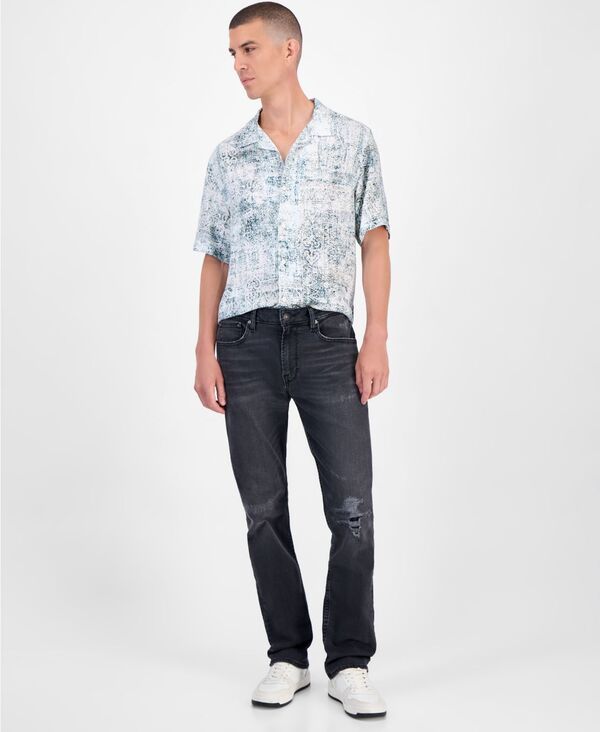 ゲス メンズ ボトムス デニムパンツ ジーンズ GUESS Mateo Regular Straight Fit Dark Wash Jeans Archer