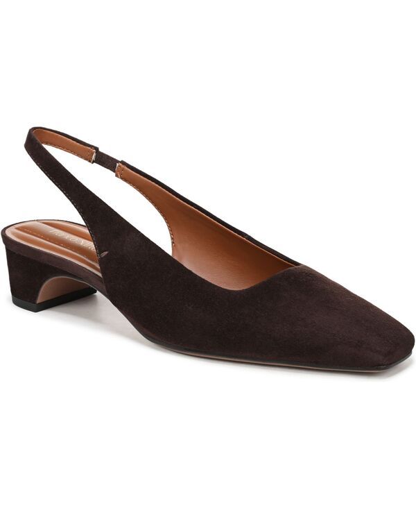 フランコサルト レディース シューズ パンプス Franco Sarto Womens Lyanna Square Toe Slingback Pumps Hickory Brown Suede ブラウン