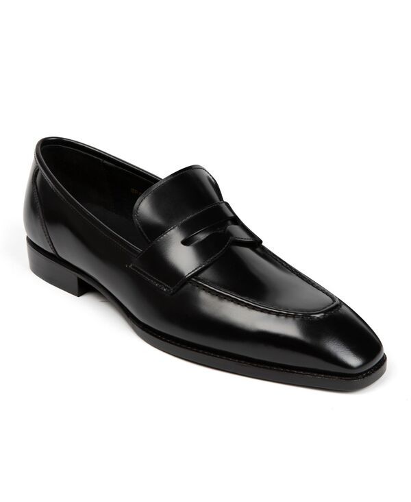 アンソニー ヴィア メンズ シューズ スリッポン・ローファー レザー Anthony Veer Mens Belmont Leather Penny Loafers Onyx Shine Black ブラック