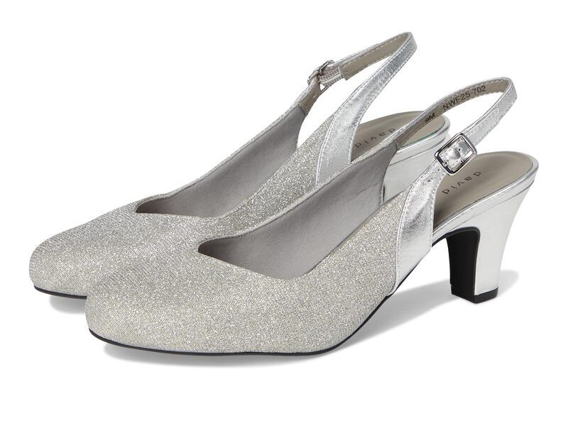 ダイビッドテイト レディース シューズ ヒール David Tate Avenue Silver シルバー