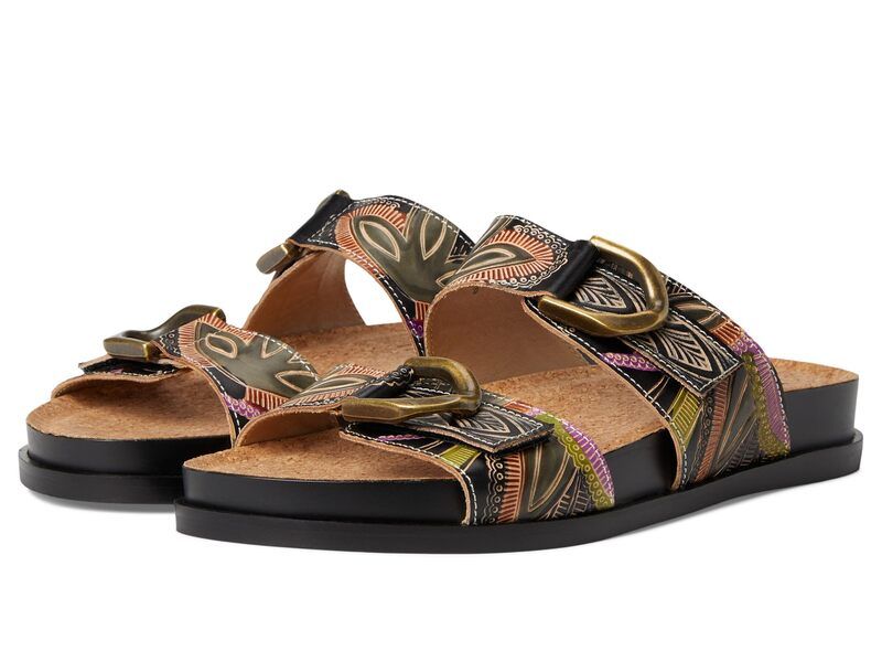 スプリングステップ レディース シューズ ヒール LArtiste by Spring Step Glaze Black Multi ブラック