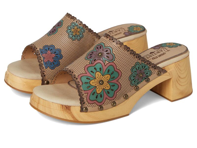 スプリングステップ レディース シューズ ヒール LArtiste by Spring Step Retrostar Beige Multi ベージュ