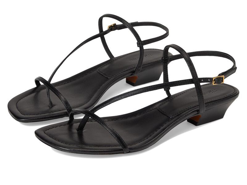 メイドウェル レディース シューズ ヒール サンダル Madewell Tonio Strappy Sandal True Black ブラック