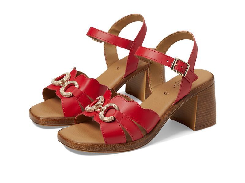 スプリングステップ レディース シューズ ヒール Spring Step Sardinia Red レッド